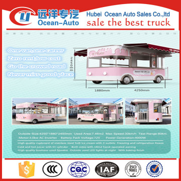 2016 NOUVEAU Commercial Street Stainless Steel Ice Cream Shop Van for Sale